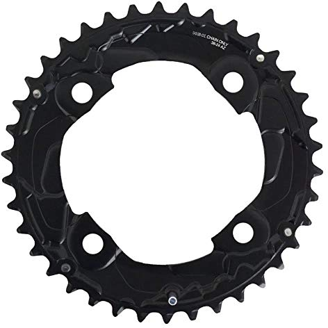 Shimano Unisex – Erwachsene Y-1KF22000 Kettenblatt, schwarz, 38 Zähne