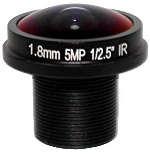 Yohii HD fisheye CCTV Lens 5MP 1.8mm/0.07 Inch Mount 1/2.5 F2.0 180 Degree for Video Surveillance Camera CCTV Lenses