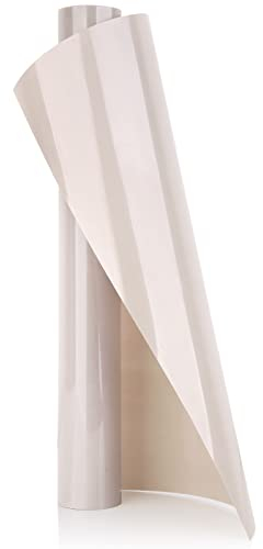 YURROAD 100cm x 30cm Plotterfolie Textil Flexfolie Plotter Bügelfolie für Textilien T-Shirt Stoffe - Hellgrau