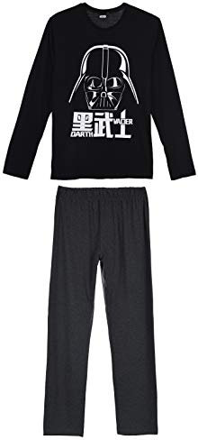 Star Wars Uomo Pigiama Lungo (Nero,M)