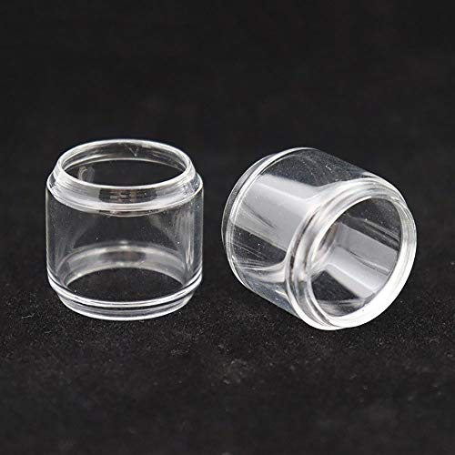 LITAO-CIG, 2pcs Ersatzglasrohr for SMOK TFV16 Tank 9ml Elektronische Zigarette Zerstäuber,Frei von Tabak und Nikotin (Color : Fat Glass, Size : 2PCS for SMOK TFV16)