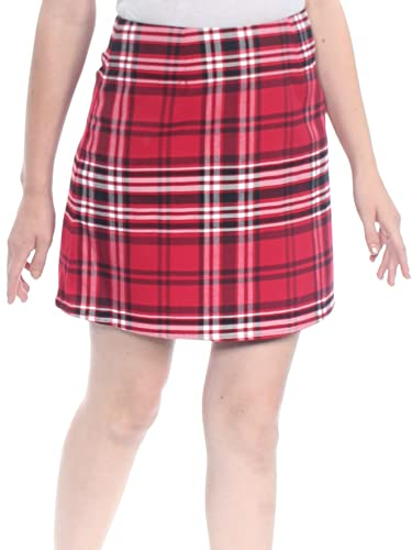 Love Fire | Topson Plaid Mini Skirt | Red Plaid | L
