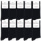 Occulto Calze donna 100% cotone pacco da 10 (modello: Inge) 10 Paia | Nero 35-38