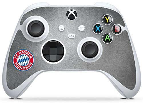 DeinDesign Skin kompatibel mit Microsoft Xbox Series S Controller Folie Sticker FC Bayern München FCB Offizielles Lizenzprodukt