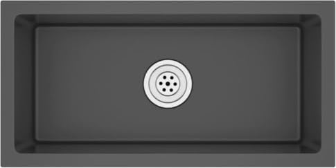 vidaXL Fregadero Hecho a Mano Acero Inoxidable Negro Lavabo Pulcro