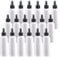 TIANZD 24 Pieces Empty 100 ml White PET Plastic Fine Mist Pump Spray Bottles with Black Top Portable Sprayer for Perfume Water Cosmetic Travel Containers Refillable, 2x Funnel