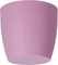 Waste Paper Basket Dust Bin Round Plastic Small Modern Style Home Office 6 colorus (Pink Matt, 25 cm)
