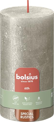 Bolsius Rustikale Kerze 130/68 Champagner