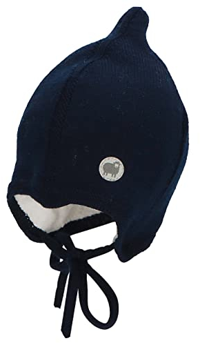 Sterntaler Baby Mädchen Strickmütze Mit Bindeband - Aus Wolle, Marine, Größe 41