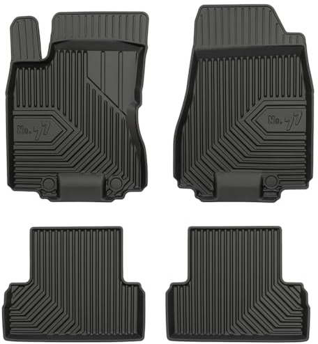 MOTOS Tapis de sol caoutchouc pour Nissan X-Trail II 2008-2013 Améliorez Votre Confort de Voyage avec Le tapis noir antidérapant Auto No.77- tapis voiture Tous Temps pour Voiture, Protection Contre le