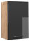 Vicco Hängeschrank Fame-Line, Anthrazit Hochglanz/Goldkraft Eiche, 45 cm