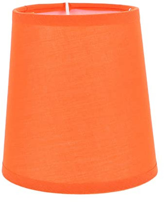 NOLITOY Pantalla de Tela para El Hogar Cubierta de Lámpara de Luz de Techo para Lámpara de Mesa Y Luz de Piso (Naranja)