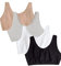 Fruit of the Loom Women's Built Up Tank Style Sports Bra Value Pack, Opaque, Black/Heather Grey/Sand/White, 42 (Pack of 4)