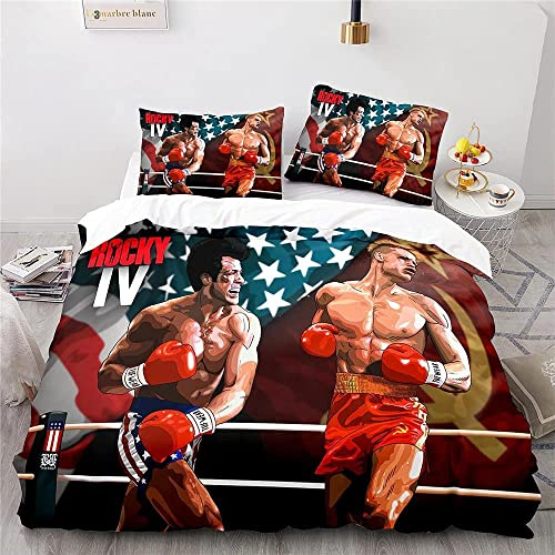 CICIPLUS Rocky Bettwäsche Sets, Bettbezug 135 X 200 cm Und Kopfkissenbezug 80 X 80 cm,Mikrofaser, Kinderbettwäsche Jungen (A1,135x200cm+80x80cmx1)