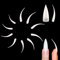 NOVO OVO 500 pcs Long Eagle Claw Deep Curved Stiletto Nail Tips, Natural Color extra super Hawk Curve Half Cover False Nail Extension for Acrylic, Raptor Sharp Fake Nails Cosplay Claws 10 Sizes in Bag