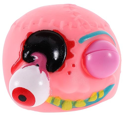 ibasenice Spielzeug Gehirn-Stress-Ball Auge Fidget-Splat-Spielzeug Halloween-Gehirn-Spielzeug Handmuskelübung Sensorischer Druck Ball Für Streiche Verbesserung Der Griffstärke Objekt Rosa