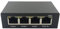 Funfob 1 PCS 4 Port Gigabit POE Extender 100/1000M Network Switch Extender Black Metal for PoE Switch NVR IP Camera AP