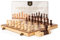 A&A 15 inch Wooden Folding Chess & Checkers Set w/ 3 Inch King Height Staunton Chess Pieces / 2 Extra Queens…