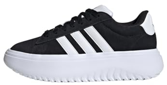 adidas Women's Grand Court Platform Schuh Core Black/Cloud White/Core Black 40