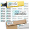 Sunnywall® Adressetiketten Adressaufkleber personalisiert - 110 Klebeetiketten Ice Blue 53x21mm | Aufkleber mit Wunschtext