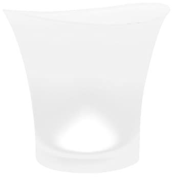 Seau à glace, Seau à Glace 5L Seau à Glace Lumineux LED Coloré KTV Bars Vin Champagne Bière Refroidisseur Barware pour Bar à Domicile, Bière Refroidissante Champagne et Vin Seau à Glace Isolé Seau à