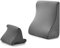 COSTWAY Lesekissen mit Tablet-Kissenständer, Keilkissen für Bett und Sofa, ergonomisches Rückenkissen mit Seitentaschen und waschbarem Bezug, Stützkissen für Nacken, Rücken, Beine, Grau