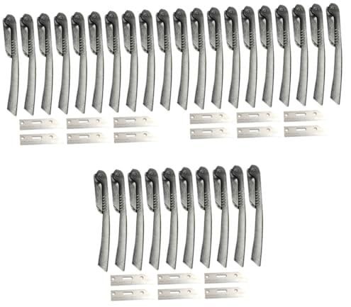 MAGICLULU 3 Sätze À 10 Stück faltbarer Augenbrauenrasierer Augenbrauenformer-Rasierer Edelstahl stainless steel inoxlm werkzeug Augenbrauen-Make-up-Toolkit Augenbrauen Rasierer empfindlich