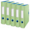 Leitz Qualitäts-Ordner 180° Active, 5er Pack, A4, Schmal, Abgerundeter Rücken, 6,5 cm breit, Gummibandverschluss, Leichtes Polyfoam, Plastik-Ordner, Urban Chic Serie, Hellgrün, 11170050