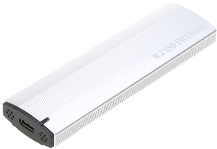 KASFDBMO M.2 NVME - Caja de carcasa USB 3.1 de 10 Gbps NVMe SSD NVMe a adaptador USB, instalación sin herramientas, carcasa externa de aluminio SSD