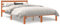 CIADAZ 844145 Bettgestell aus Massivholz, Kiefer, Braun, Wachs, 140 x 200 cm, Bettgestell, Bettgestell, Jugendbett, Schlafzimmer, Lattenrost