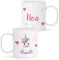 Kadoo Regalos Taza de Plástico Personalizada Infantil Unicornio Con Nombre | Vuelta al Colegio/Guardería