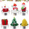 6 Stück Mini Teelichter Weihnachten Kerzen, Christmas xmas candle Handgemachte Zarte Weihnachtsmann, Schneemann, Tannenzapfen, Weihnachtsbaum, Weihnachten Dekoration Geschenke für xmas Weihnachten