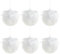 6-teiliges Weihnachtskugel-Ornament-Set, Weihnachtskugel-Ornament-Set mit weißen Blütenblättern, bruchsichere hängende Kugeln für eine weihnachtliche Atmosphäre (B)