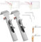 Adjustable Drawer Fixing Clamp, One-Touch Fixed Removable Drawer Clamp, Thickness Adjustable from 21 to 50 MM, 2 Types of Bow Clips Suitable for Various Drawers Drawer Front Installation Clamps(2pcs)