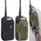 QSLKI 2 Pcs Molle Radio Holder Walkie Talkie Pouch Case For Gps Phone Two Way Radio, Adjustable Multi-Function Pouch Case Holder For Sucurity Tactical Police Officer Military Hunting Camping