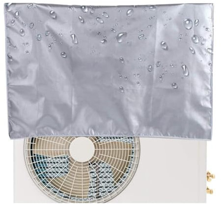 1 Pezzi Copri Condizionatore da Esterno, Copri Condizionatore Esterno Universale Impermeabile, Fodera Protettiva per condizionatore,Impermeabile Anti-Polvere Anti-Neve, (80 x 30 x 57cm)