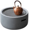 Brasero à bois pour décoration de cour extérieure, table basse, table de barbecue, 43,2 cm