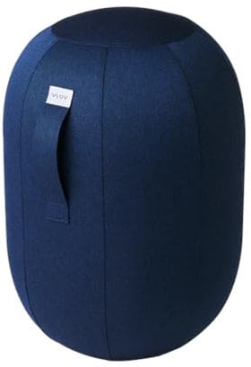 VLUV KAPSUL LEIV BALANCEKAPSEL, luftgefüllter Balancehocker, ergonomisch, LEIV Bezugsstoff, platzsparend, Universalgröße M-L, Royal Blue, mit Handpumpe