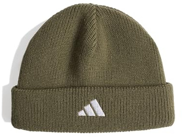 Adidas Unisex Kinder Little Kids 3 Stripes Beanie, Olive strata, S