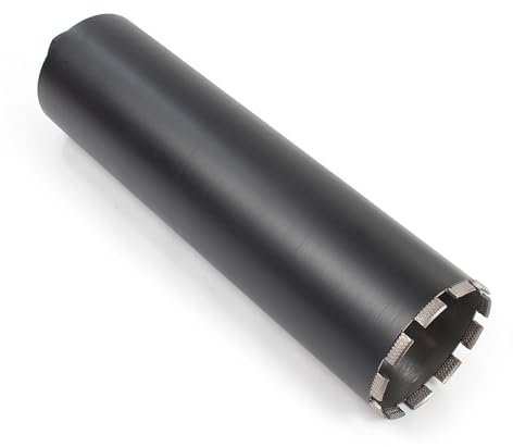 Wiltec Broca diamantada Ø 132 mm largo 450 mm UNC 1¼ tipo 2 broca hueca de perforación en húmedo corona broca de diamante saca núcleos para perforación hormigón, piedra, granito