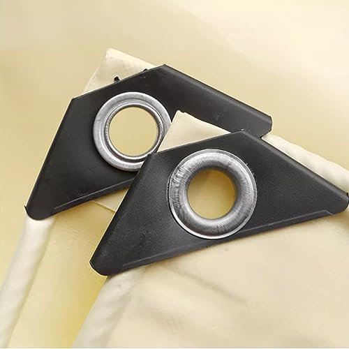 Plane mit ÖSen Wasserdicht, Abdeckplane AußEnbereich, Plane Reißfest Beidseitig Beschichtet, für Überdachung, Poolabdeckung, LKW-Abdeckung, Campingdach (4x6m)