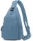 REETEE Leichter Brusttasche für Damen und Herren Klein Sling Bag Nylon Backpack Schulterrucksack, Crossbody Schultertasche für Outdoorsport, Wandern, Radfahren, Reisen (blau)