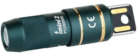 OLIGHT iMini 2 Mini LED USB-Aufladbare Taschenlampe Schlüsselhänger mit magnetischen Basis, 50LM 19,5g EOS Schlüsselbund Handlampe, IPX6 Kleine Flashlight für Camping, Outdoor, Notfälle Traumblau