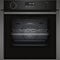 NEFF, N50, B6ACH7AG7B, 60cm Built-in Single Oven with Hide®, Home Connect, Pyrolytic Self-Cleaning with Easy Clean, CircoTherm, and LCD display in Graphite-Grey
