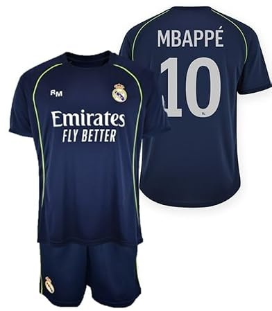 Real Madrid Auswärtstrikot 25/26 für Kinder - Größe 116 bis 164 - Saison 2025/2026 - Offizielles Fanprodukt Kids