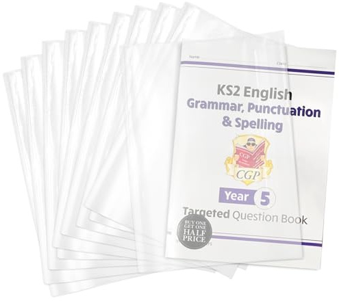Buchumschläge Schulbücher, 20 Stück Transparente Klare Plastikbuchumschläge, Bucheinband Schulbücher, Wasserfest Abwischbar, 26,5×38,5 cm 140g, Passend Für A4 Schulbücher, Arbeitshefte, Taschenbücher
