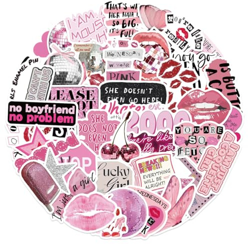 Teegxddy 100psc sticker aufkleber stickers Y2K Waterproof Sticker Set for Skateboard, Laptop, Suitcase, Helmet, Motorcycle, Car, Bicycle, Computer, Gift for Teenagers and Adults