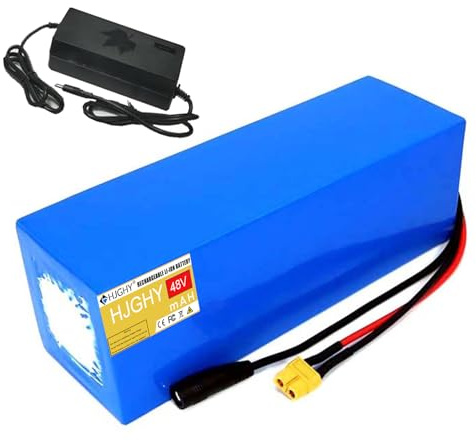 HJGHY 48v,21Ah, Batterie au Lithium 48 V 7,8 Ah 10,4 Ah 13 Ah 15,6 Ah 18,2 Ah 21 Ah 23,4 Ah 26 Ah 28,6 Ah - Batterie de Remplacement pour Scooter et Moteur de vélo électrique