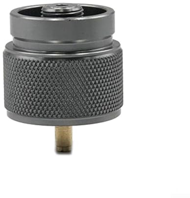 QuivyLivy Outdoor-Campingkocher-Adapter für Mapp-Gas- und Propangas-Zylinder, Aluminium-Legierungs-Konverter mit selbstschließendem Ventil für Wandern und Grill-Ausrüstung