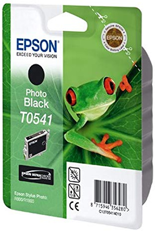 Epson Singlepack Photo Black Ink Cartridge for printers (Black, Epson Stylus Photo R1800, R800, Black, Inkjet, Blister, 246 mm), C13T05414010